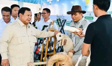 Presiden Prabowo Tinjau Hilirisasi dan Teknologi Pertanian Modern pada Panen Raya di Karawang