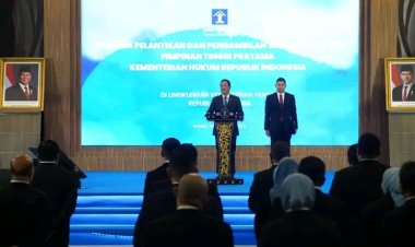 Menteri Hukum Lantik Tiga Pimpinan Tinggi DJKI
