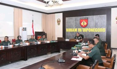 Pangdam IV/Diponegoro Hadiri Evaluasi Pembangunan KDKMP Bersama Wakil Panglima TNI
