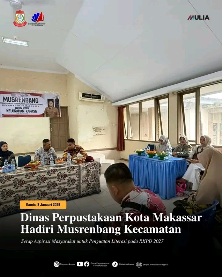 Dinas Perpustakaan Makassar Hadiri Musrenbang