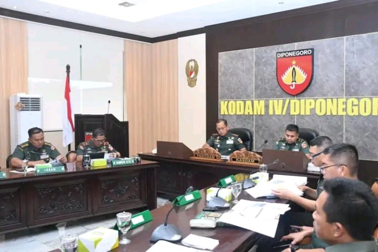 Pangdam IV/Diponegoro Pimpin Rapat Kesiapan Pembentukan Kodam di Provinsi DIY