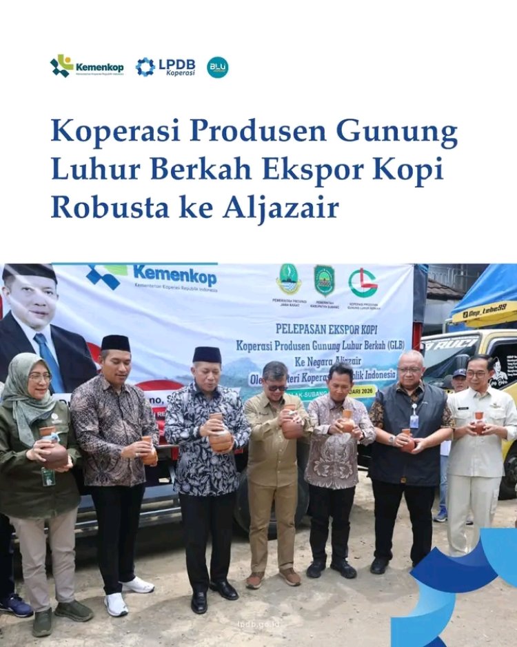 Menkop RI Lepas Eksport Kopi Koperasi Gunung Luhur Berkah