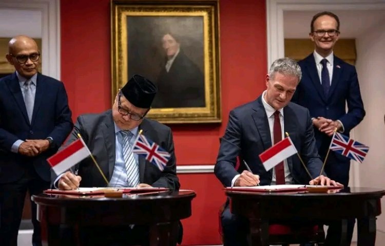 Indonesia-Inggris Penandatanganan 'Ecomomic Growth Partnership Indonesia-United Kingdom'
