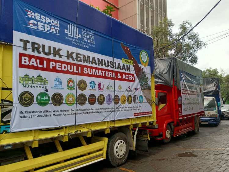 Dewan Dakwah Kembali Lepas Konvoi Kemanusiaan Tahap Kedua untuk Penyintas Banjir dan Longsor di Sumatra