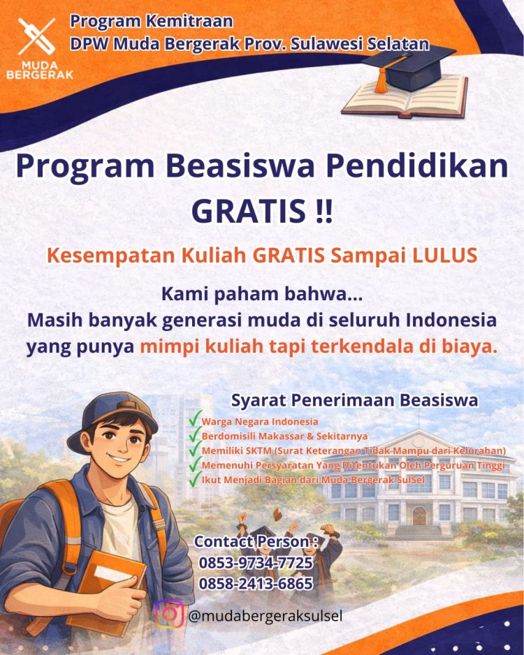 Muda Bergerak Sulsel Luncurkan Program NEXT LEl, Hukum, dan UMKM