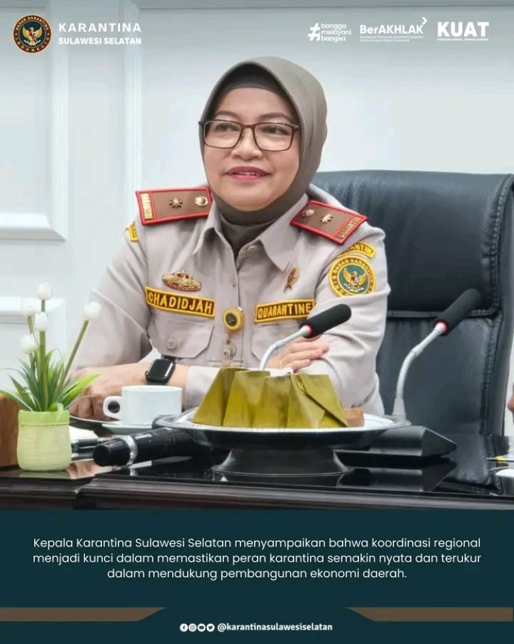 Perkuat Sinergi Regional, Karantina Sulawesi Bahas Kontribusi terhadap Pertumbuhan Ekonomi Daerah
